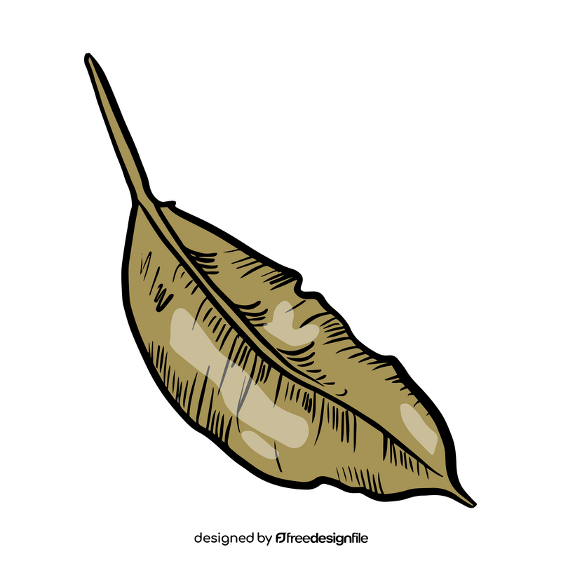 Leaf drawing clipart