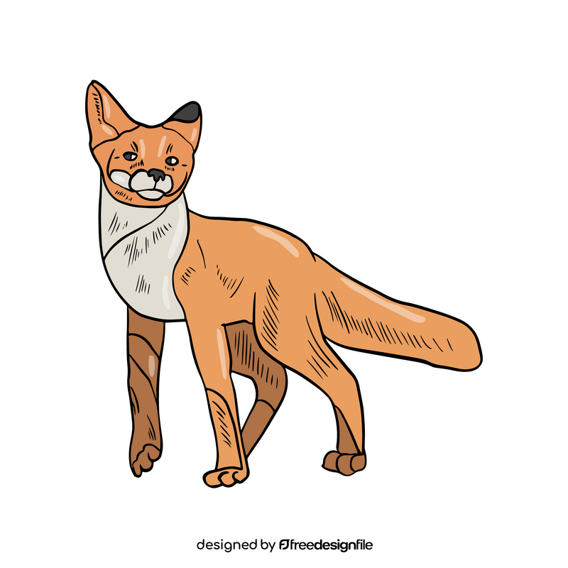 Fox illustration clipart