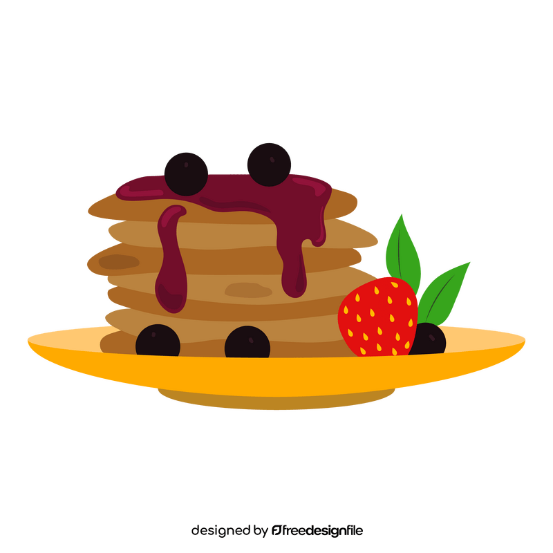 Pikelets pancakes clipart