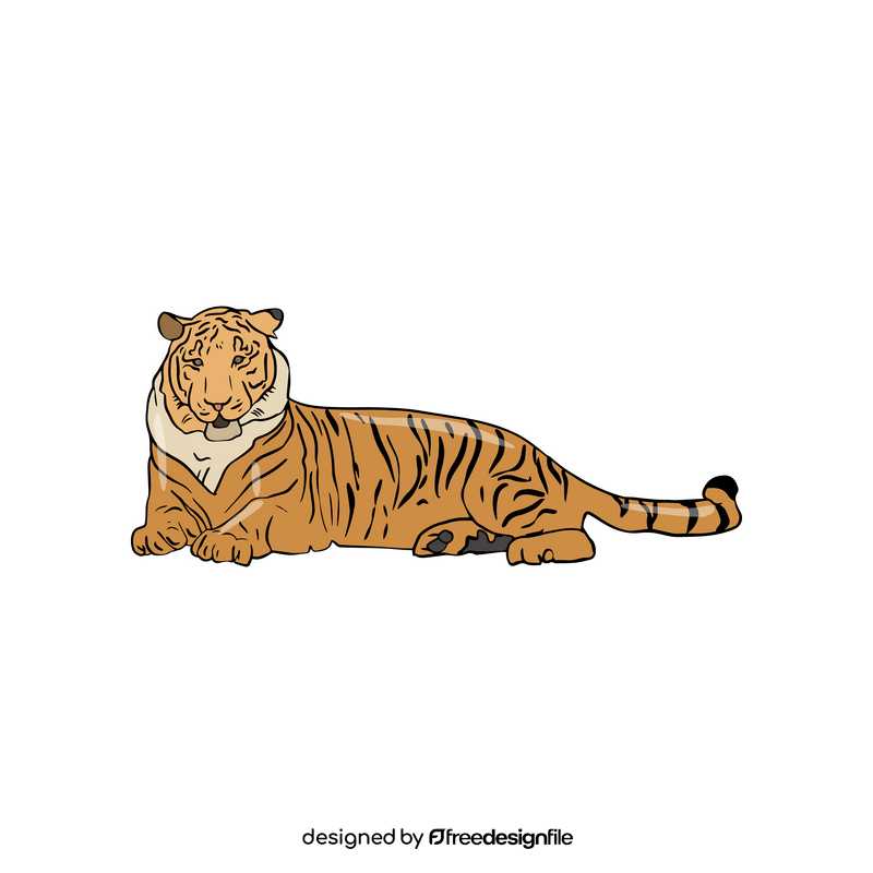 Cartoon tiger clipart