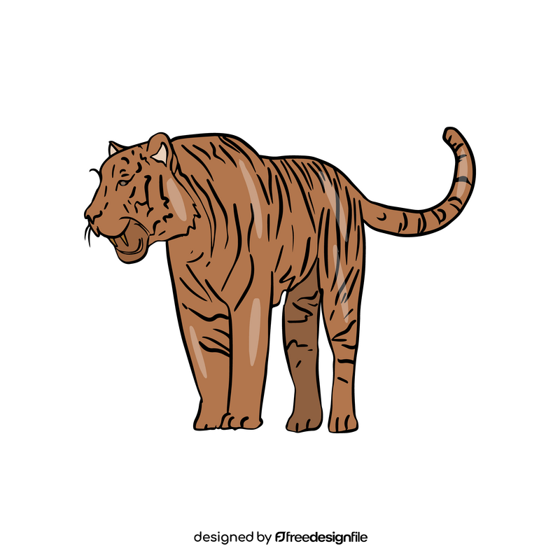 Tiger cartoon clipart