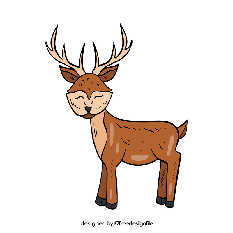 Cartoon deer clipart