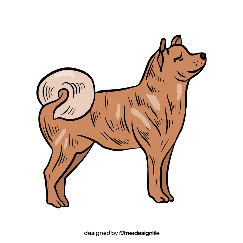 Cute dog pet clipart