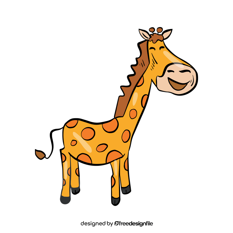 Giraffe cartoon clipart