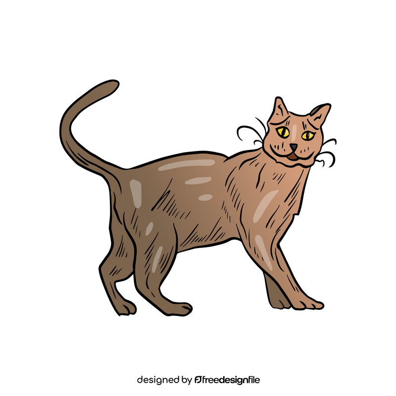 Cute cat animal clipart