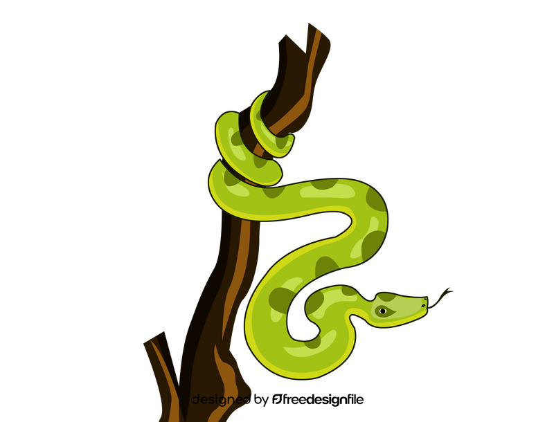 Boa snake clipart