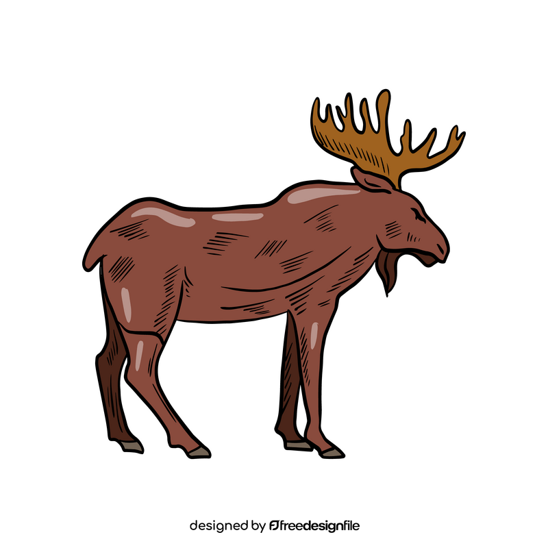 Moose cartoon clipart