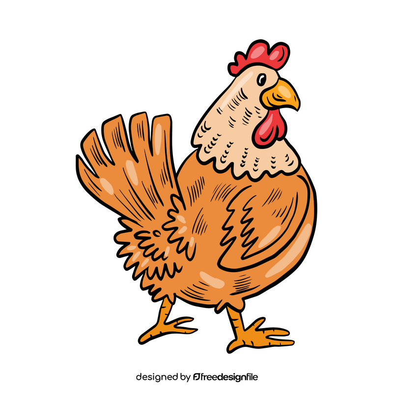 Cock cartoon clipart