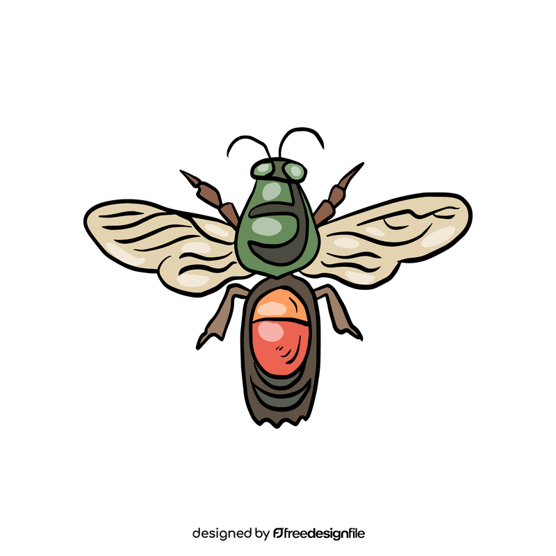 Wasp cartoon clipart