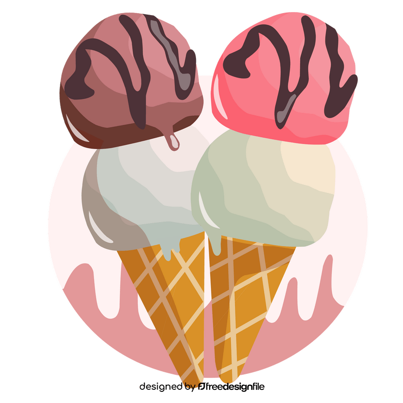 Gelato ice cream clipart