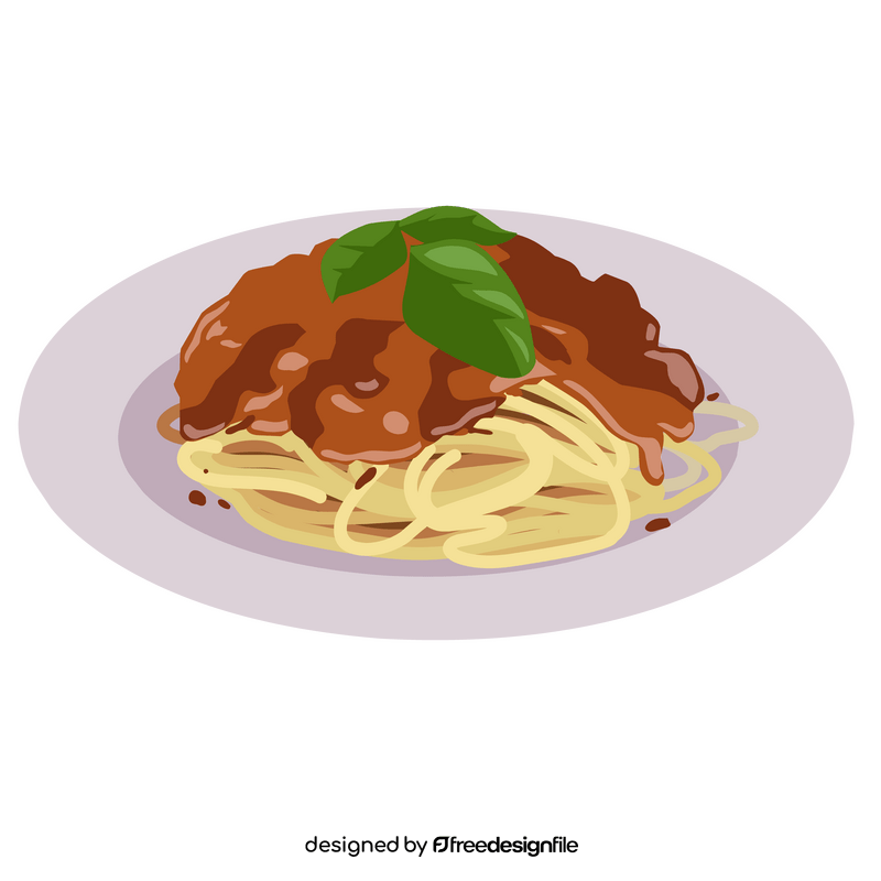 Italian spaghetti clipart