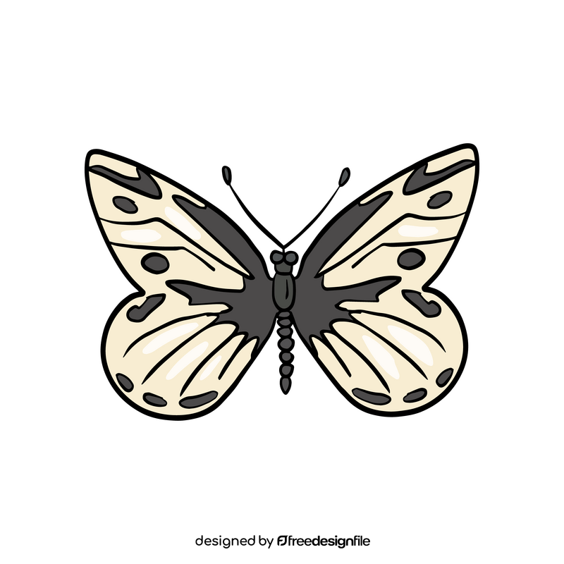 Butterfly drawing clipart