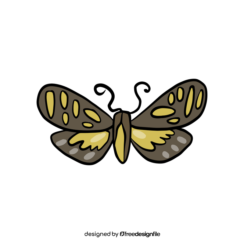 Butterfly pest clipart