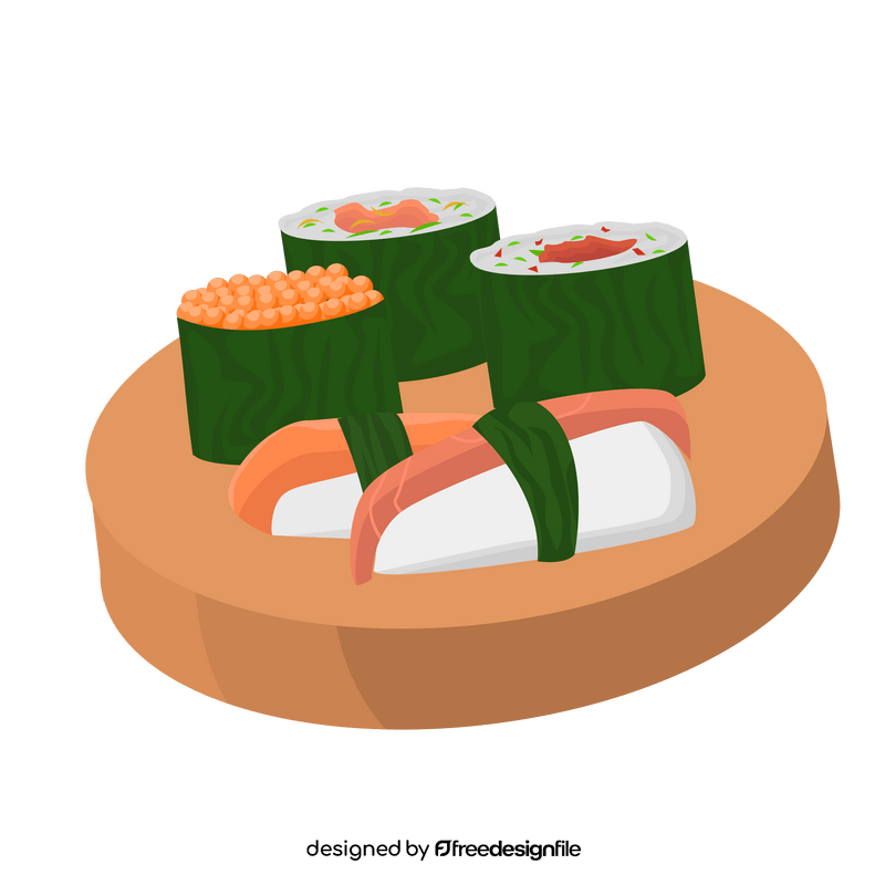 Japanese sushi clipart