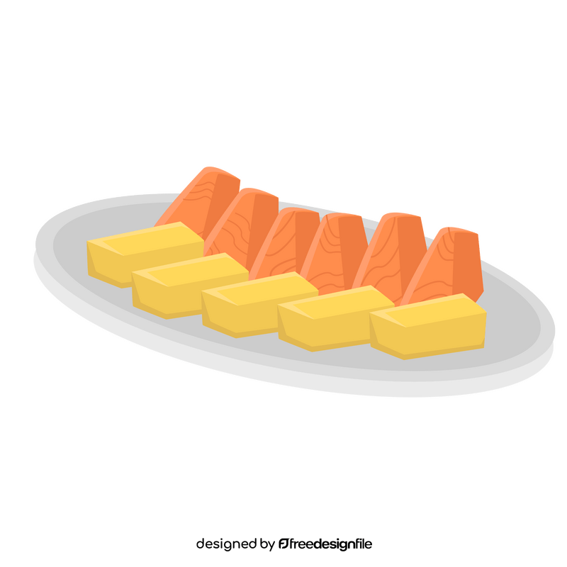 Sashimi Japanese food clipart