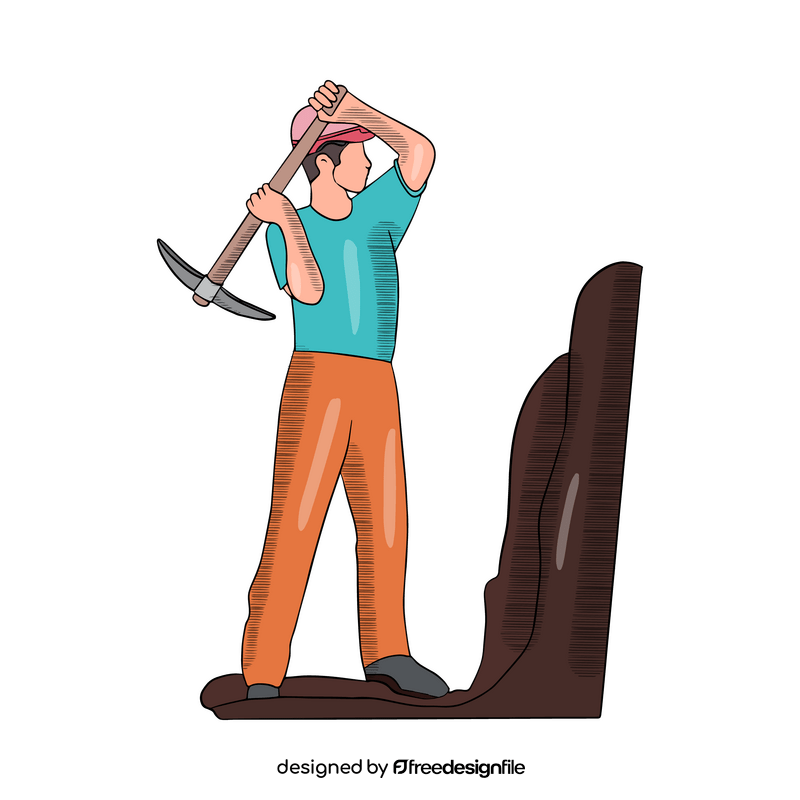 Miner cartoon clipart