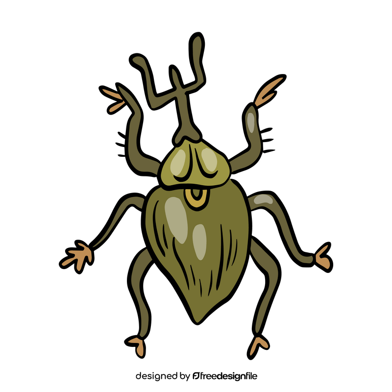 Green leaf beetle clipart