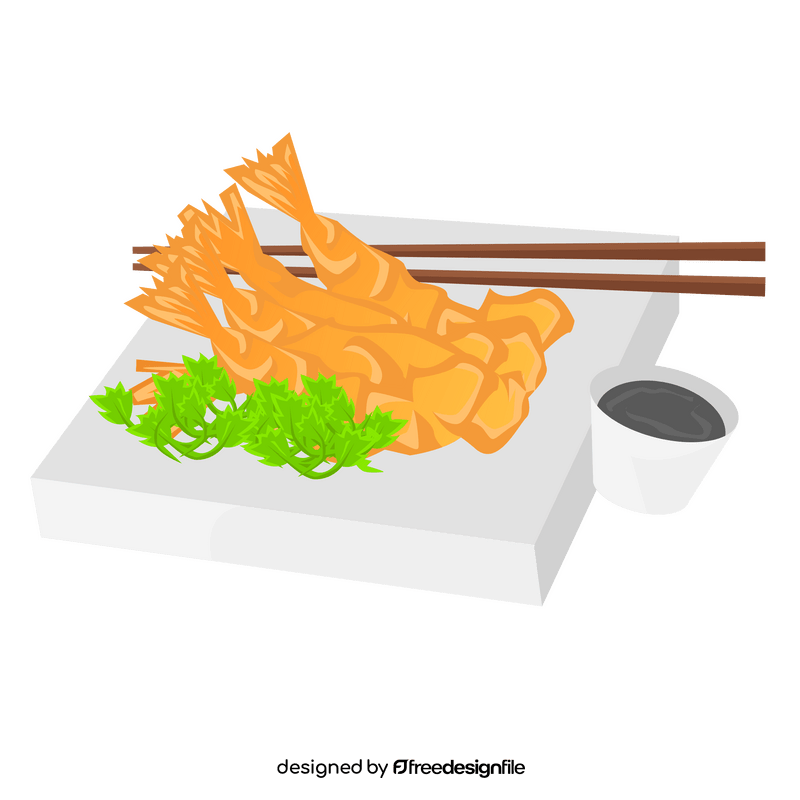 Shrimp tempura clipart