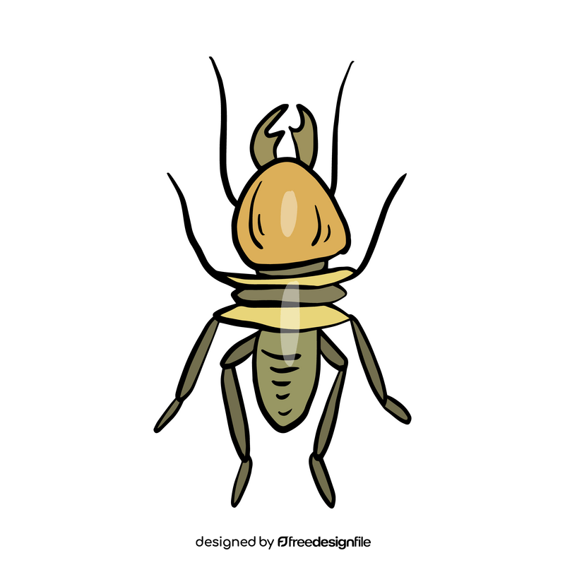 Crawling insect clipart