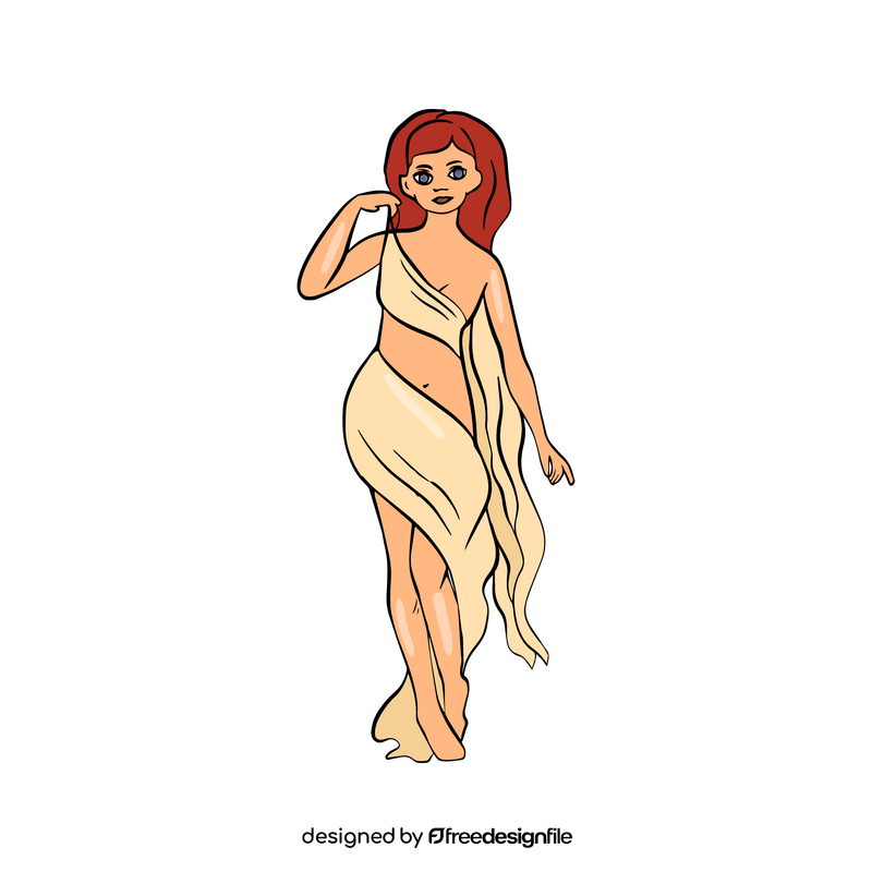 Aphrodite illustration clipart