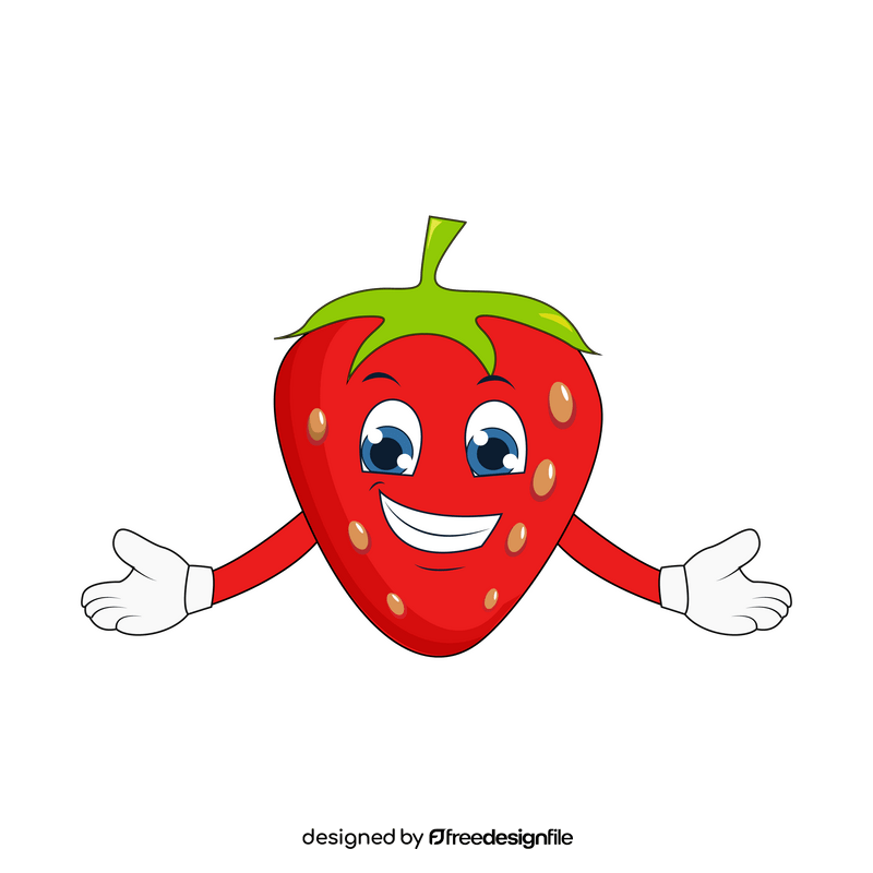 Strawberry cartoon clipart