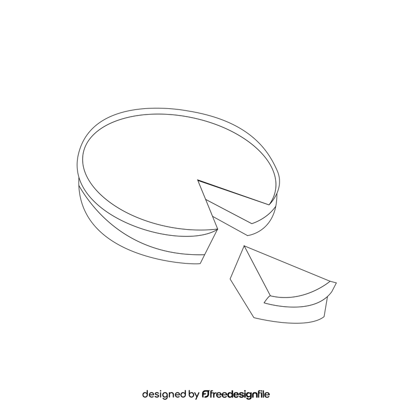 Melktert milk tart black and white clipart