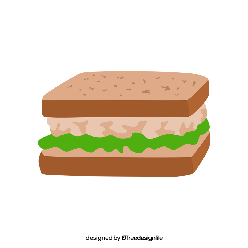 Tuna fish sandwich clipart