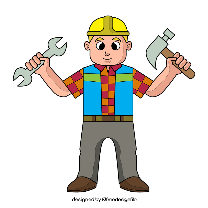 Bob The Builder, Bob with tools clipart