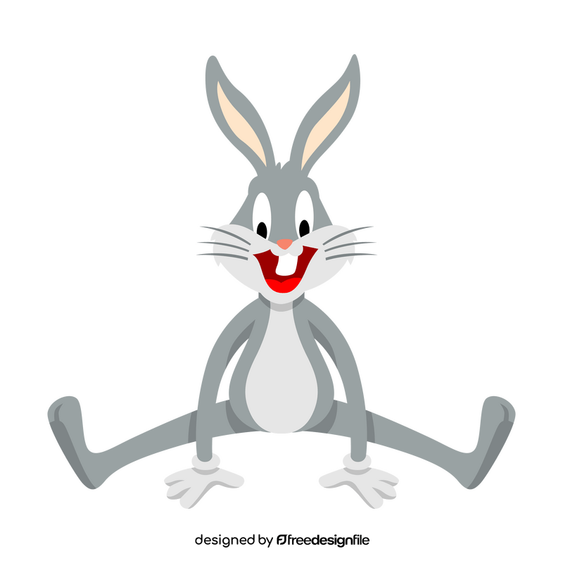 Happy Bugs Bunny cartoon character clipart