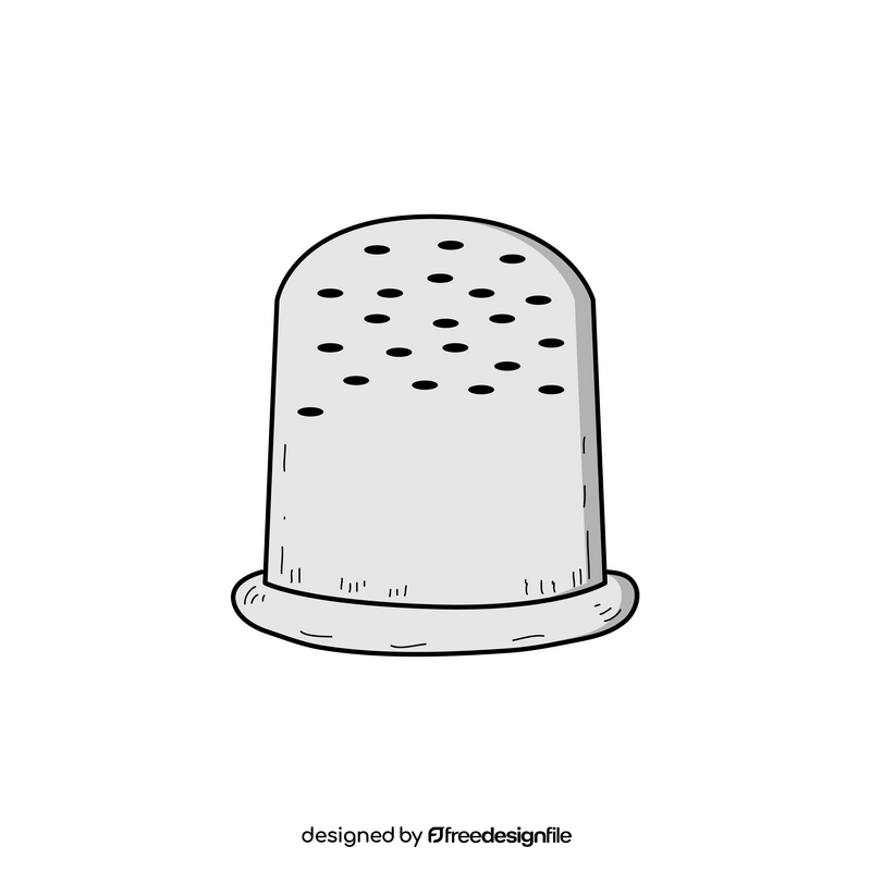 Thimble drawing clipart