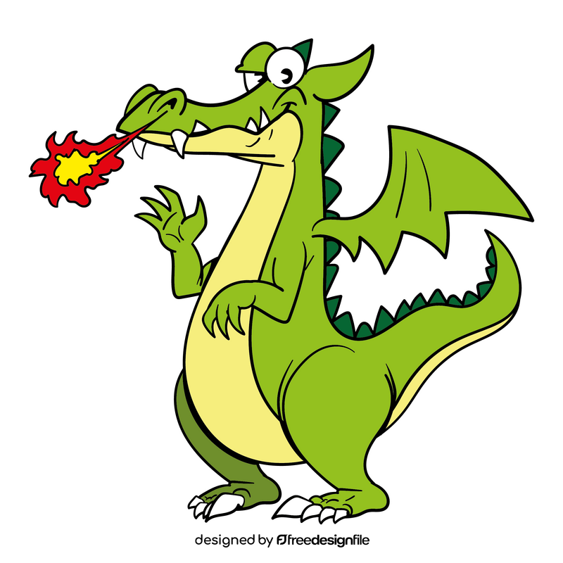 Dragon cartoon clipart