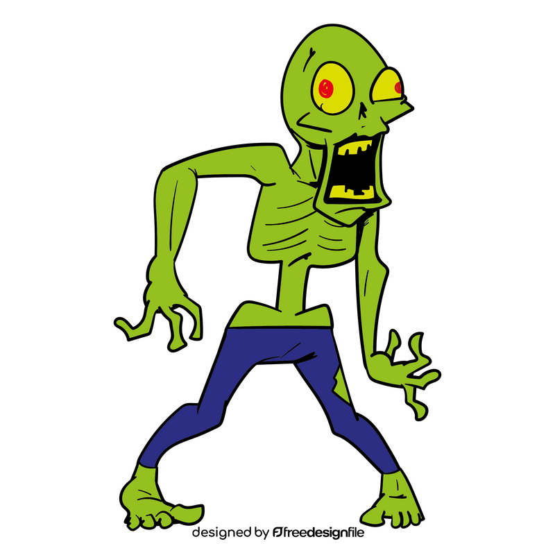 Zombie Cartoon Clipart Free Download