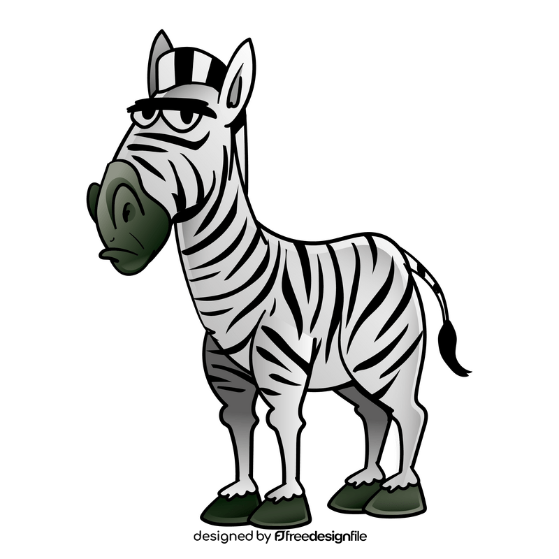 Zebra cartoon clipart