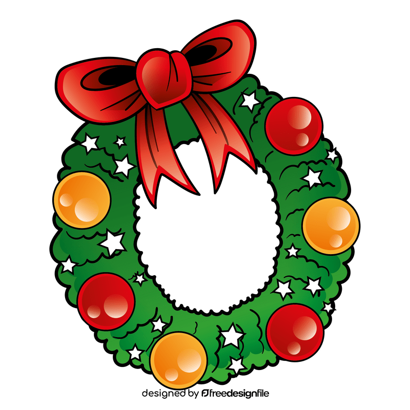 Christmas wreath clipart