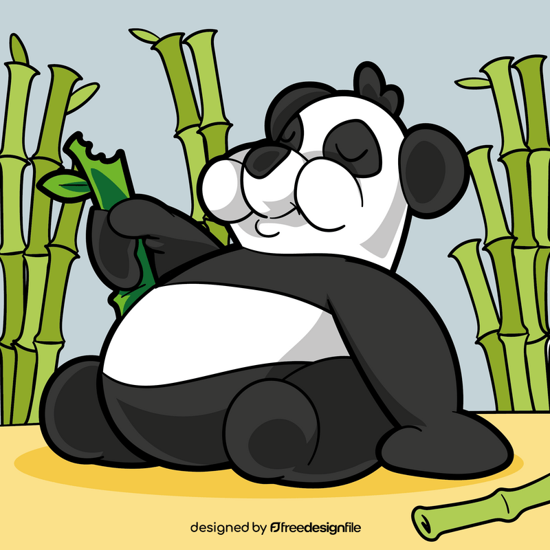 Panda cartoon vector