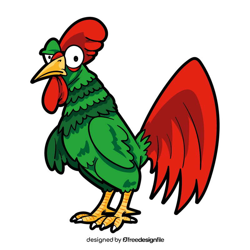 Rooster cartoon clipart