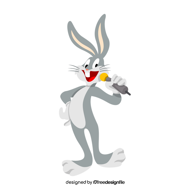 Bugs Bunny singing clipart