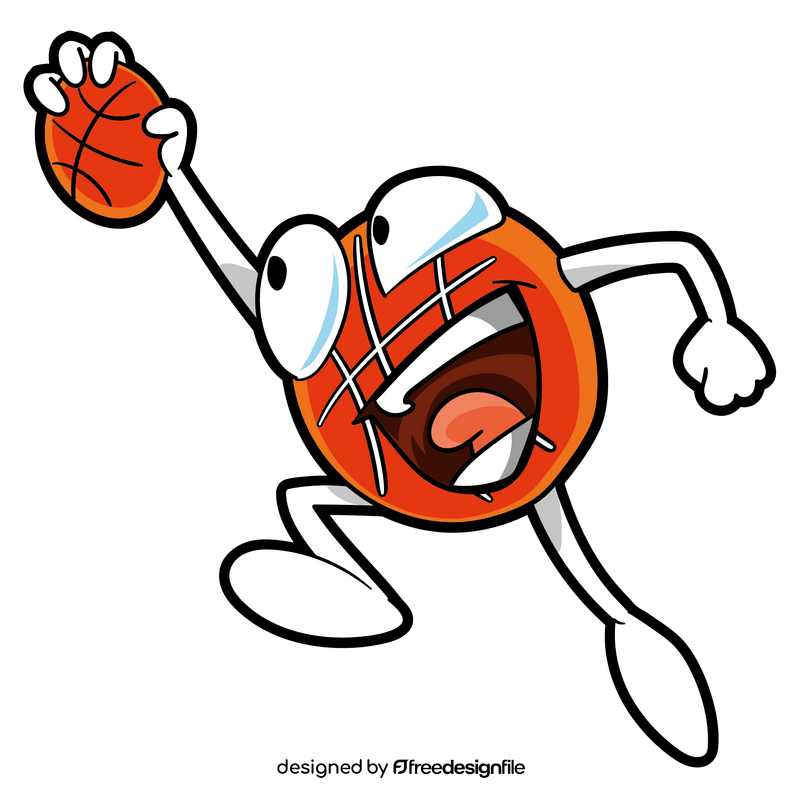 Basketball cartoon clipart