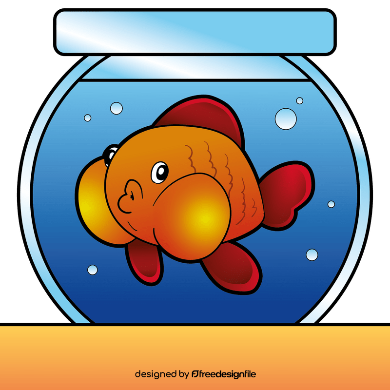 Goldfish cartoon vector