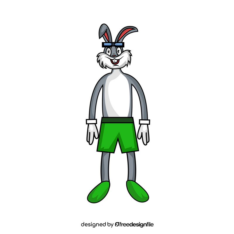 Bugs Bunny swimmer clipart