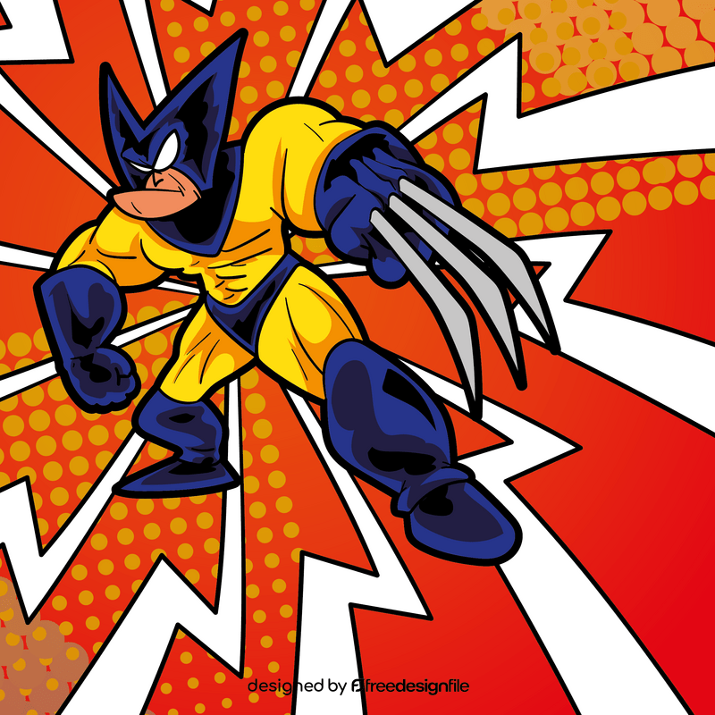 X Men cartoon vector