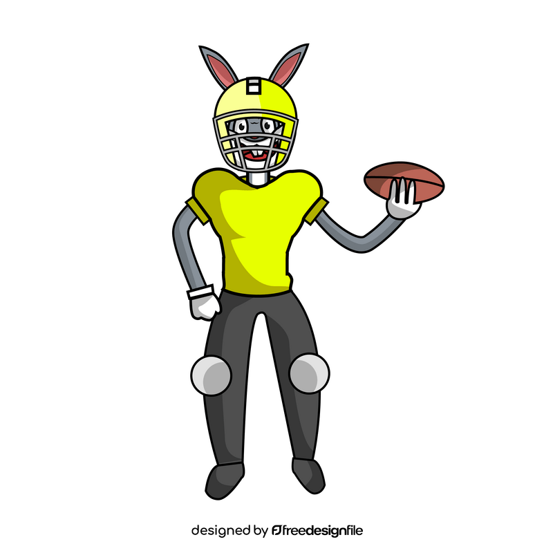 Bugs Bunny american football player clipart
