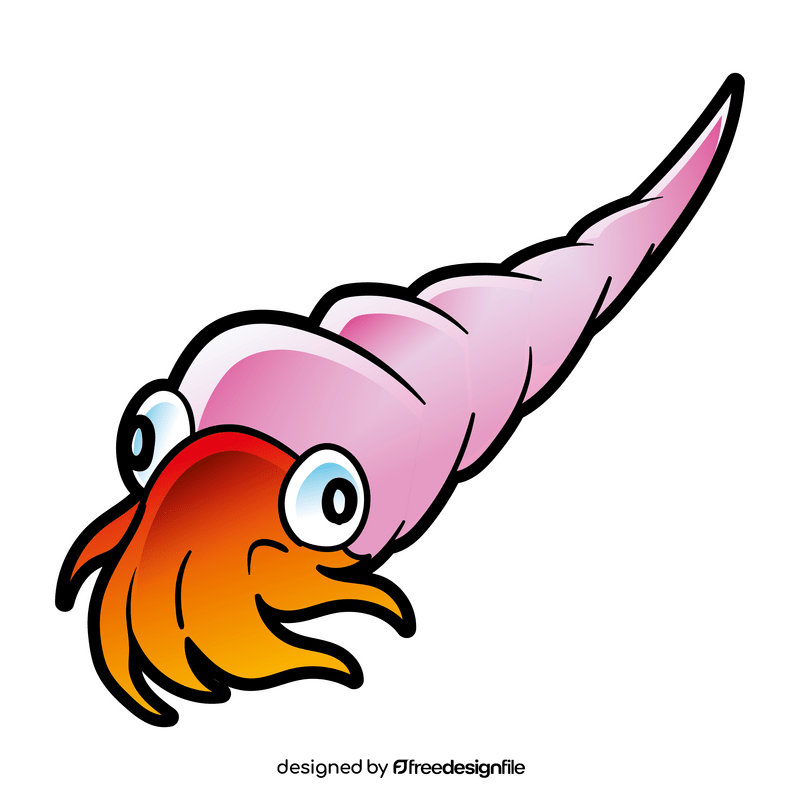 Cephalopod squid cartoon clipart