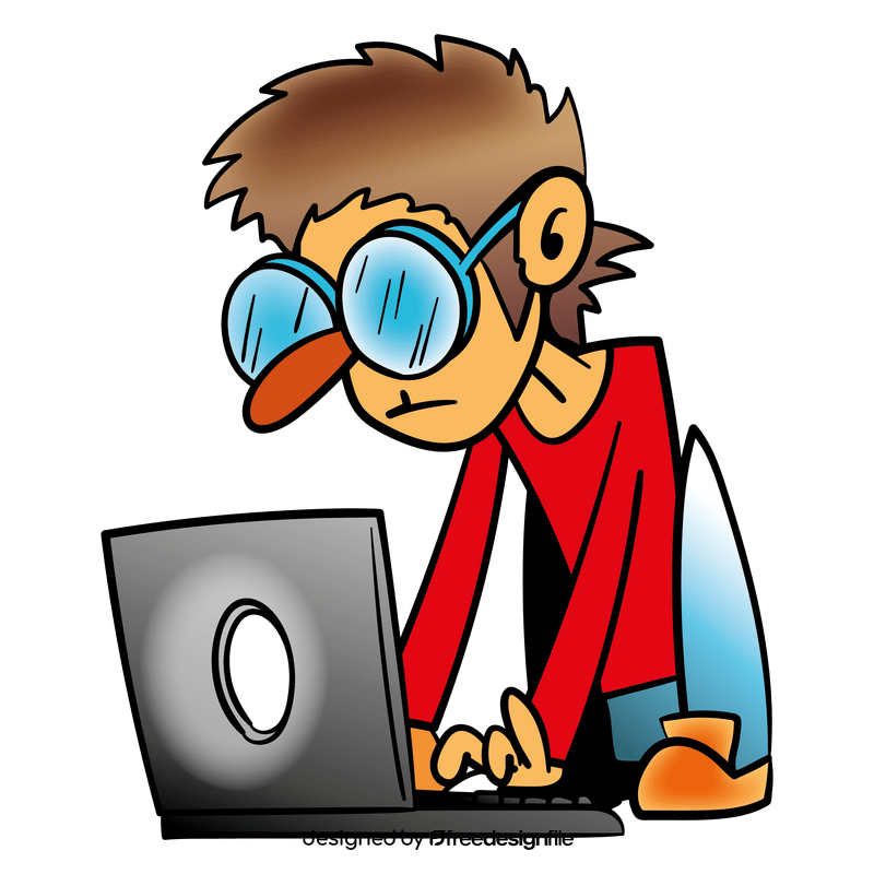 Laptop cartoon clipart