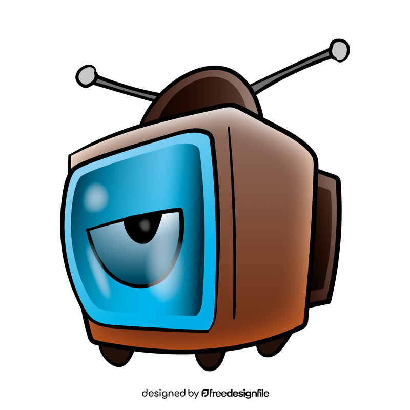 Tv cartoon clipart