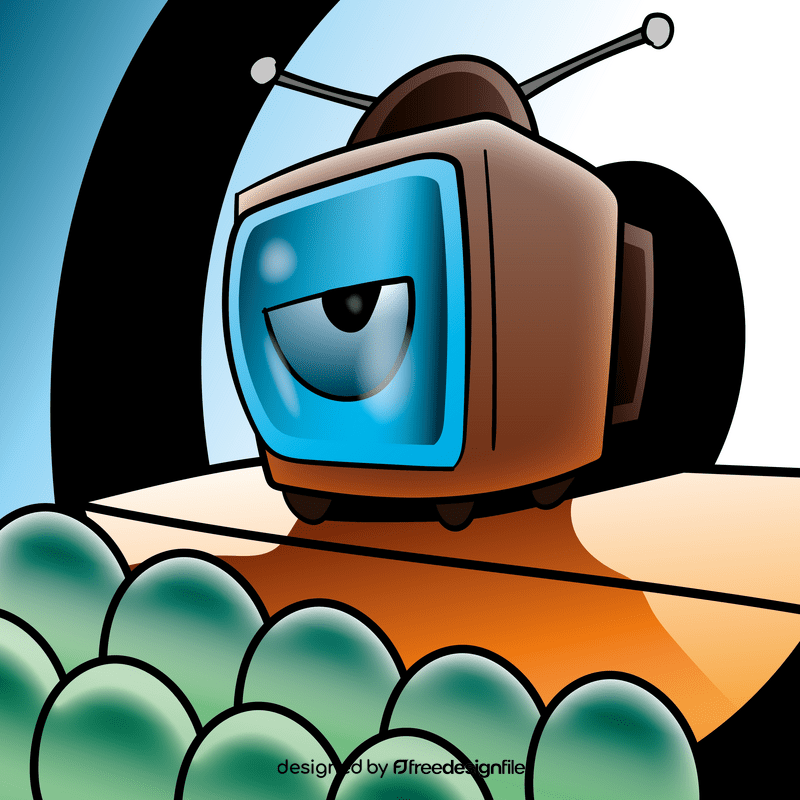 Tv cartoon vector