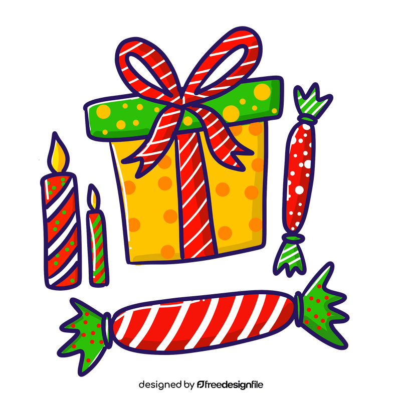 Christmas gift clipart