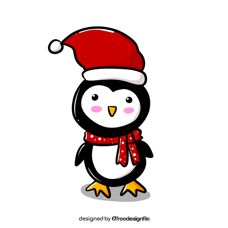 Christmas penguin clipart