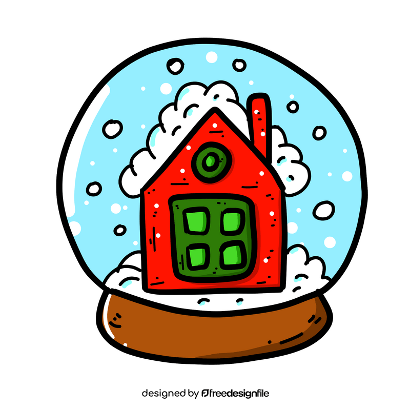 Christmas house clipart