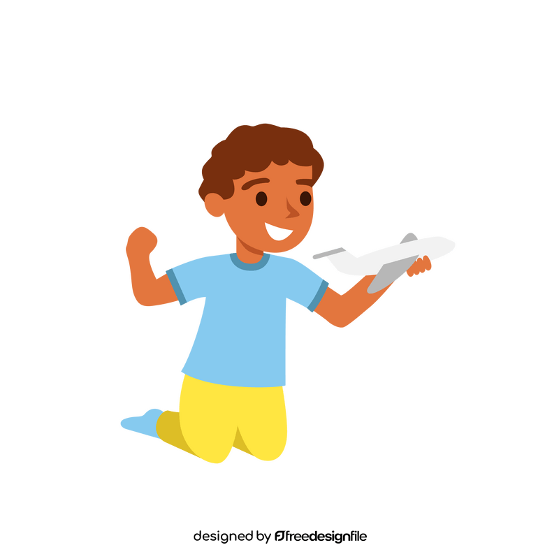 Child playing clipart